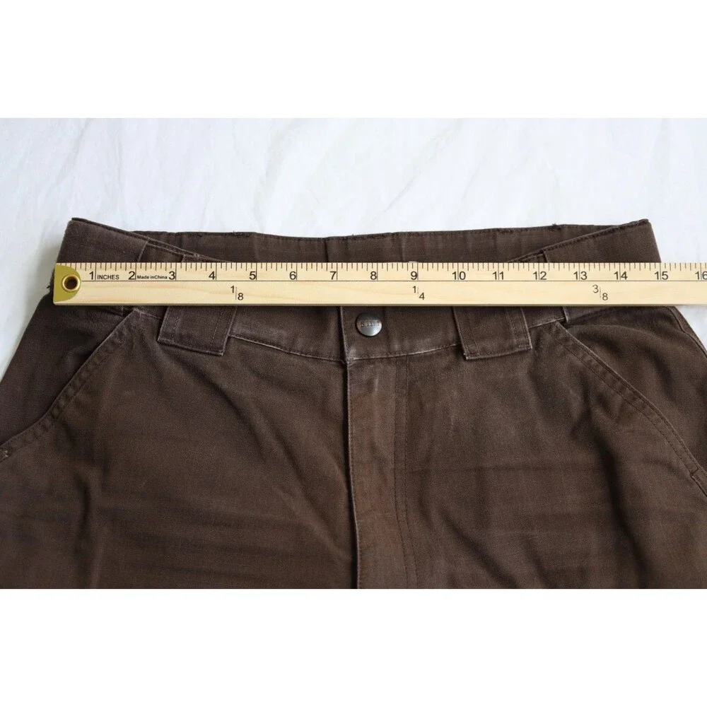 5.11 Tactical Pants Mens Medium Regular Brown Ripstop Cargo Drawstring Hem 30x31